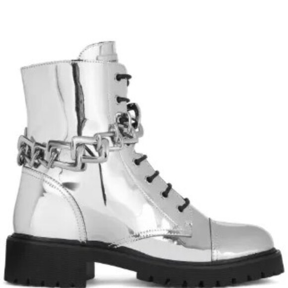 Luxury Italian Metallic boots(authentic) - Picture 3 of 4